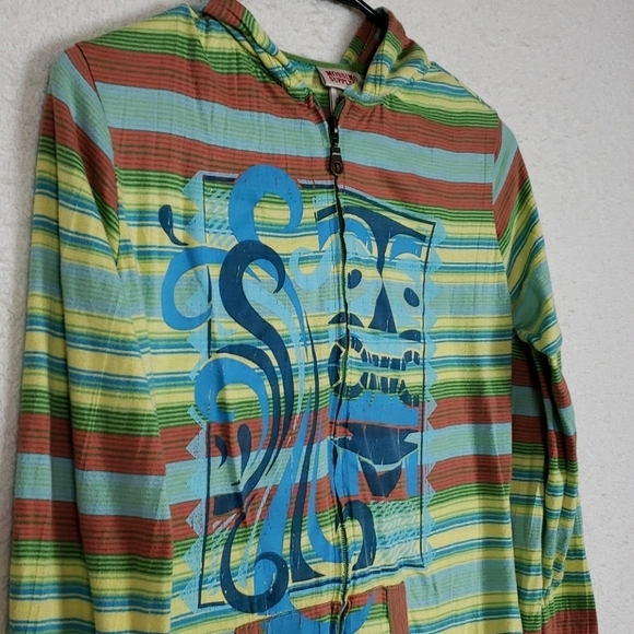 Mossimo colorful striped light hoodie size small - Picture 4 of 8